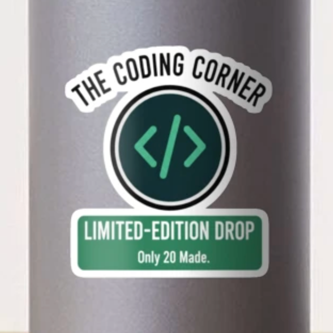 Exclusive Coding Corner T-Shirt Mockup (Red Drop)